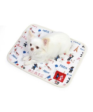 PET PARADISE リサとガスパール クール マット 《パリ柄》 小型犬 48×40㎝ パリ柄