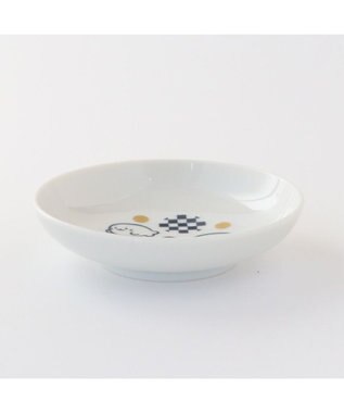 Mother garden しろたん 豆皿 《水玉》 単品 水玉