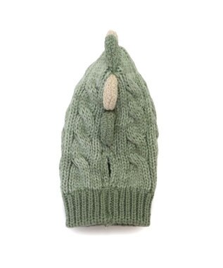 PET PARADISE ペットパラダイス ニット 帽子 《恐竜》 中型犬 大型犬 グリーン