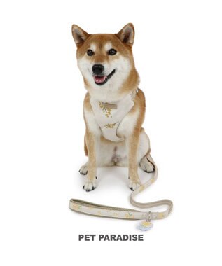 PET PARADISE ペットパラダイス スリム ハーネス＆リード 《ミモザ柄》 SM 中型犬