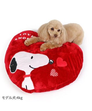 スヌーピー クッション ベッド 《ハート ボア》 60×48cm / PET