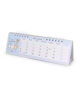 Mother garden しろたん しろたん＆らっこいぬ 2024年 スリム卓上カレンダー スリム卓上カレンダー