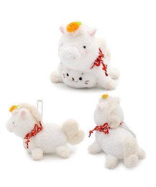 Mother garden しろたん  午年 キーホルダー 《白》 単品 白