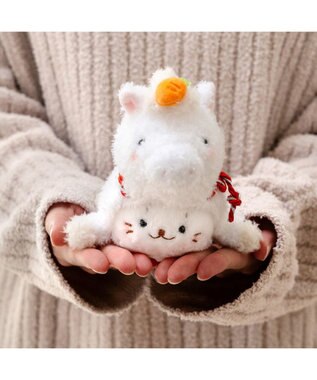 Mother garden しろたん  午年 キーホルダー 《白》 単品 白