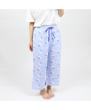 Mother garden マザーガーデン こぴよフレンズ こねむ パイル ステテコ レディース フリーサイズ ルームパンツ 部屋着 夏 夏物 フリーサイズ レディース 女性用 パイル生地 かわいい キャラクター 水色
