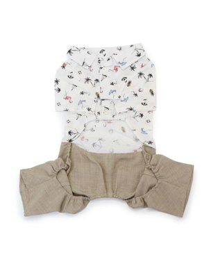 PET PARADISE J.PRESS リップル パンツつなぎ 小型犬 ホワイト