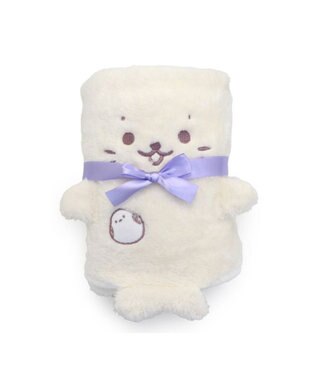 Mother garden しろたん くるっと膝掛け 《シマエナガ》 70×95cm パープル