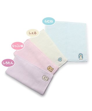 Mother garden しろたん 無撚糸 ミニタオル 刺繍 ワンポイント入り 《単品》 しろたん