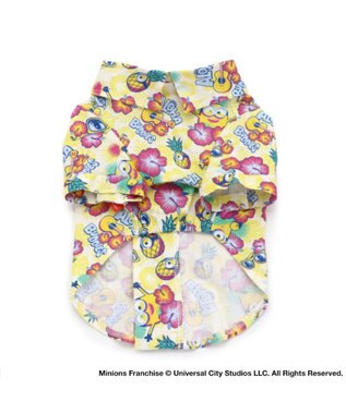 PET PARADISE ミニオン ハイビスカス柄 アロハシャツ 【小型犬】 黄