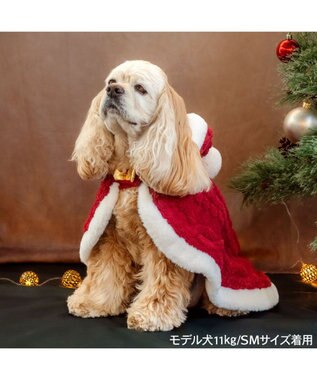 PET PARADISE ペットパラダイス サンタ なりきりポンチョ 2026 中型犬 大型犬 レッド