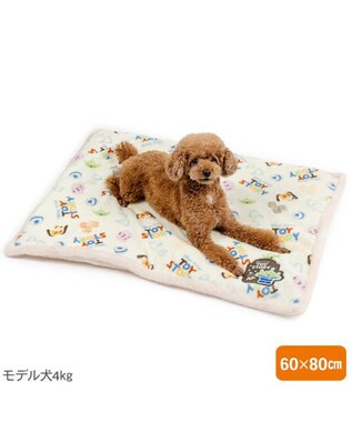 PET PARADISE ディズニー トイストーリー 遠赤外線 ボア マット 《総柄》 オフホワイト
