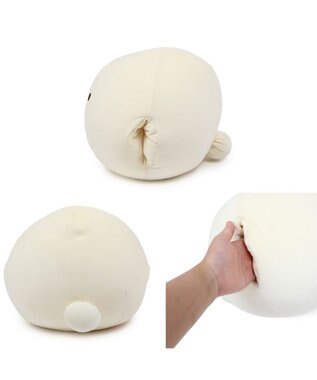 Mother garden マザーガーデン ふわんこ お昼寝まくら ハンドマフ 《ビション》 白