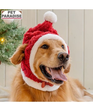 PET PARADISE ペットパラダイス サンタ 帽子 SM~M/L 2025 中型犬 大型犬 レッド