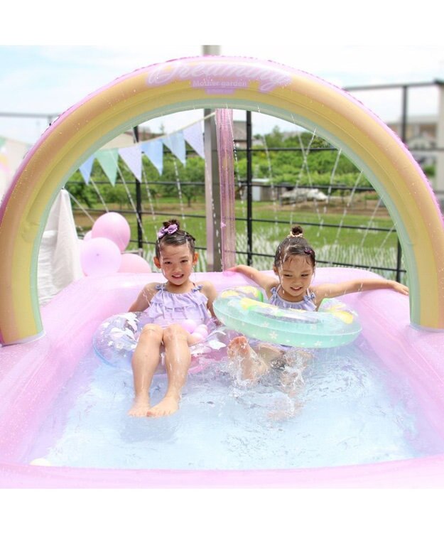 Mother garden マザーガーデン シャワーアーチ付き ユニコーンレインボー プール -