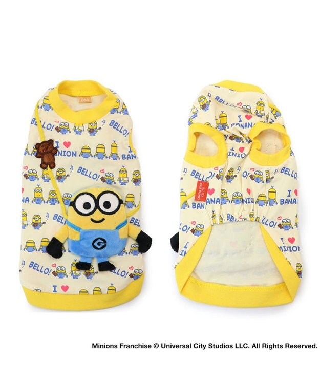 PET PARADISE ミニオンボブ マスコット付き Ｔシャツ 【小型犬】 黄