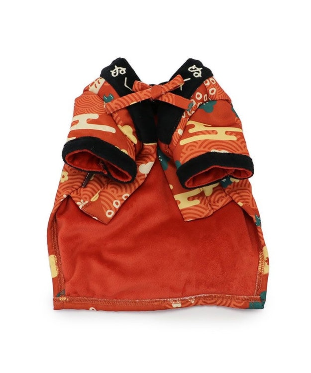 PET PARADISE ペットパラダイス  遠赤外線 レトロぬくぬく半纏 小型犬 レッド