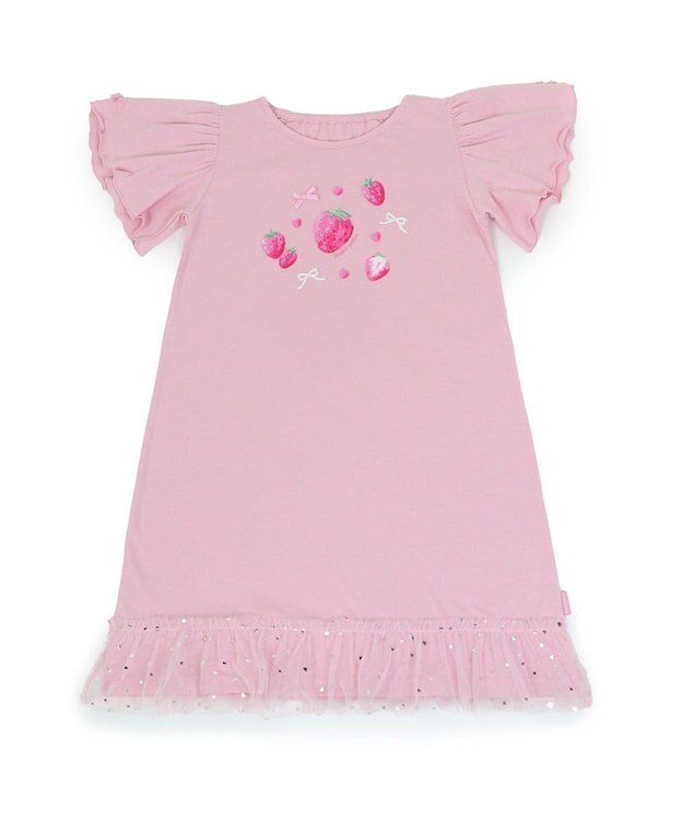 Mother garden マザーガーデン フリル袖 ワンピース Ｍ/L サイズ 100～120cm 120～140cm 《ユニコーン/野いちご》 野いちご