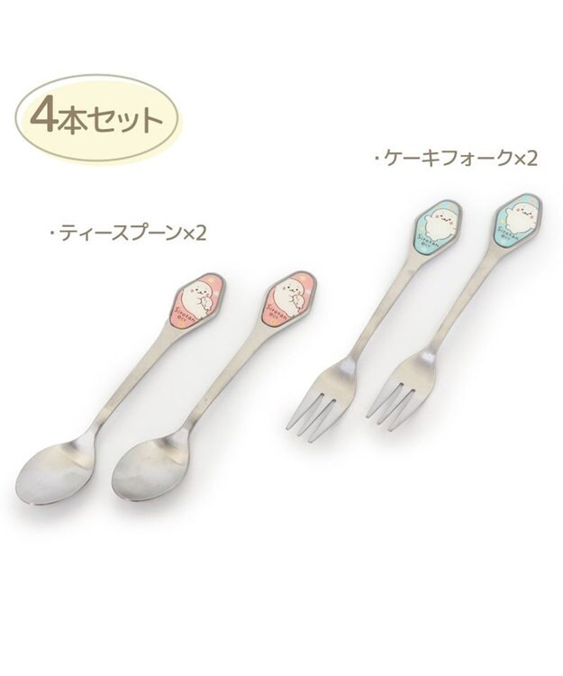 mmr　MOON　マットシルバー　ケーキフォーク＆ティースプーン　各４本 mmr MOON マットシルバー ケーキフォーク＆ティースプーン 各4
