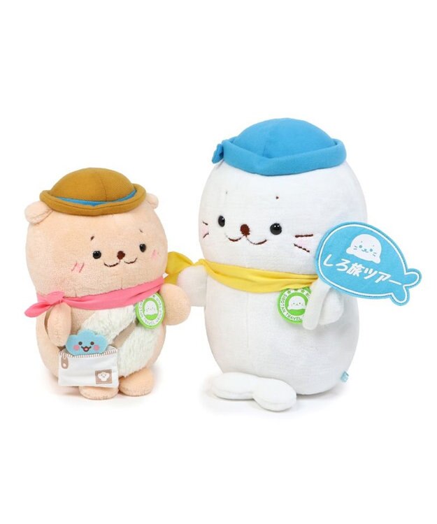 Mother garden しろたん お座り 添乗員 ぬいぐるみ 28cm -