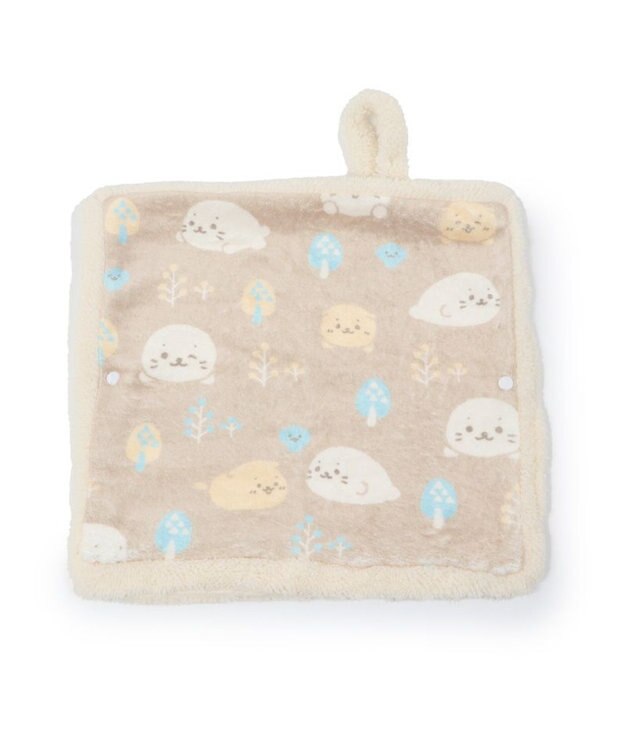 Mother garden しろたん USB ぽかぽか シートクッション ハンドウォーマー 38cm×35cm 茶系