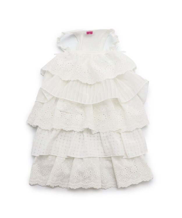 犬服⭐︎ハンドメイド　フリルワンピース 犬服 デニムフリルワンピースの作り方 dog clothes ハンドメイド