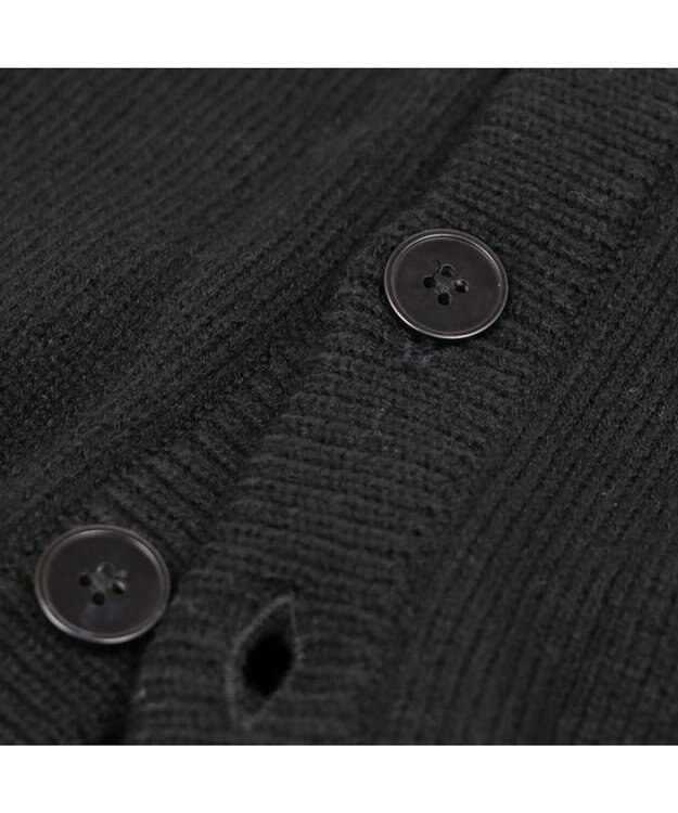 Mother garden しろたん 刺繍ニットカーディガン ユニセックス 黒