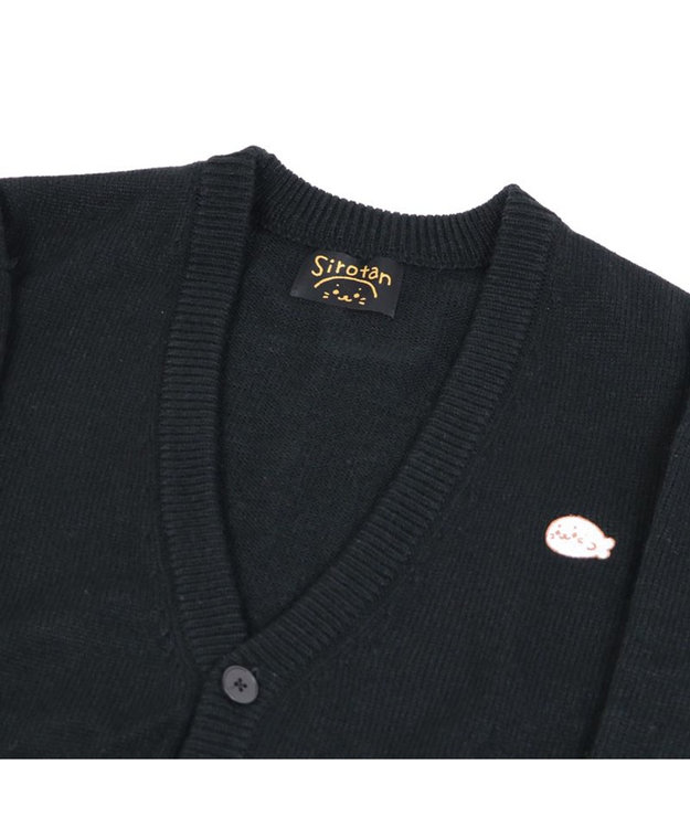 しろたん 刺繍ニットカーディガン ユニセックス / Mother garden