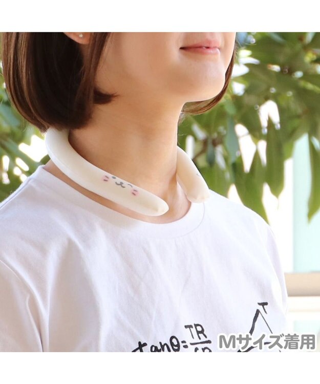 Mother garden しろたん 28℃クールリング 《顔ぼん柄》 【Mサイズ 】 ホワイト