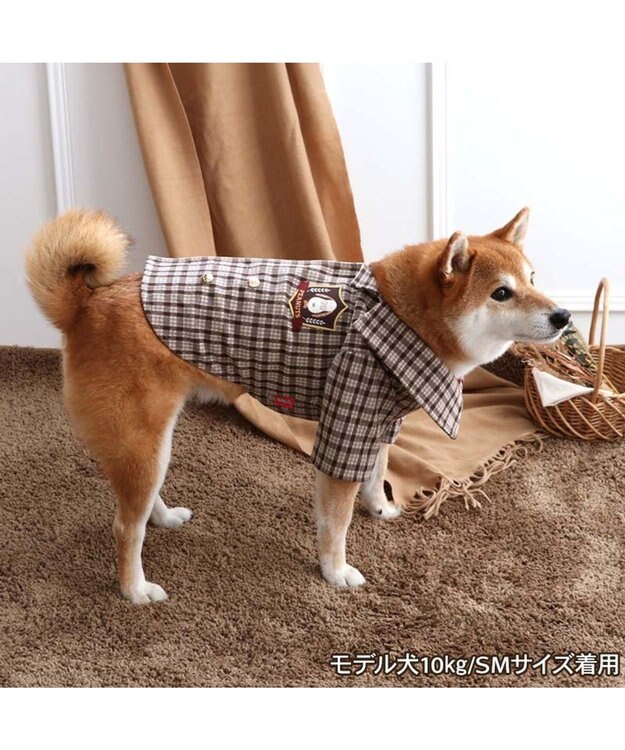 PET PARADISE スヌーピー テーラード ジャケット 中型犬 ブラウン