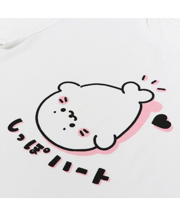 しろたん Tシャツ 半袖 《しっぽハート》 ユニセックス 男女兼用
