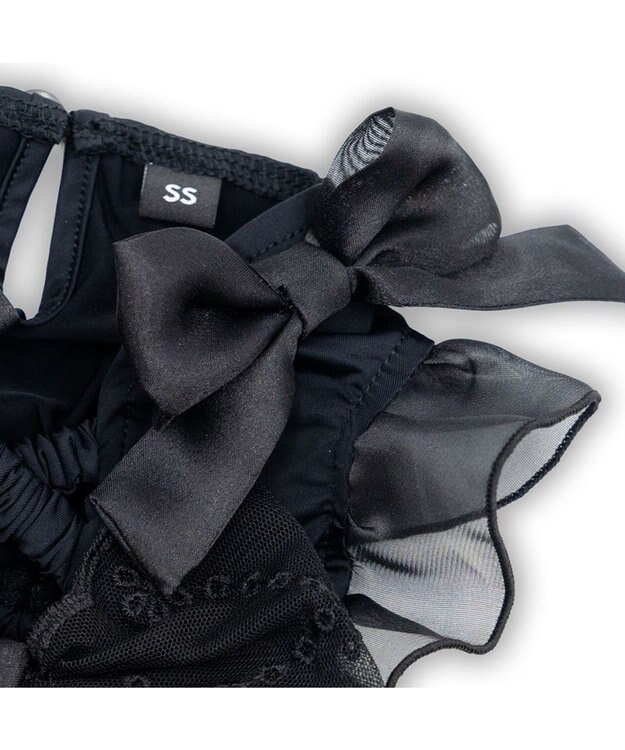 PET PARADISE cherircouture 接触冷感リボンワンピース 《ブラック》 小型犬 ブラック