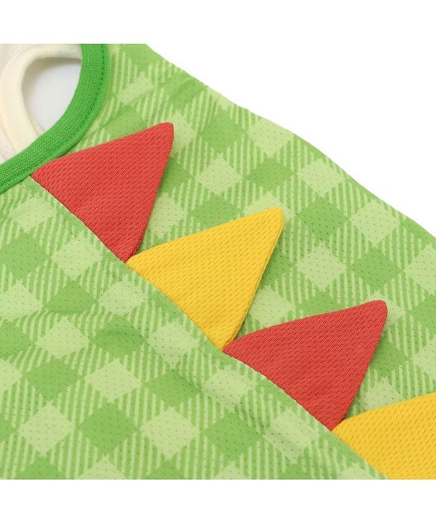 PET PARADISE ペットパラダイス エコメイド タンクトップ 《ポップな恐竜》 中型犬 大型犬 ライトグリーン