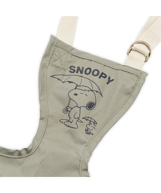 PET PARADISE スヌーピー レイン エプロン 小型犬 カーキ