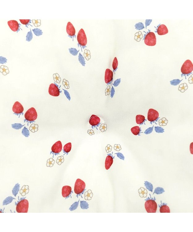 PET PARADISE ペットパラダイス クールカドラー 丸型 《苺花柄》 Ｓ ホワイト×レッド