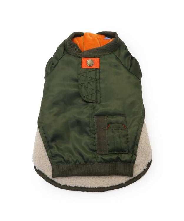 PET PARADISE ペットパラダイス 遠赤外線 ドッキングブルゾン 中型犬 カーキ