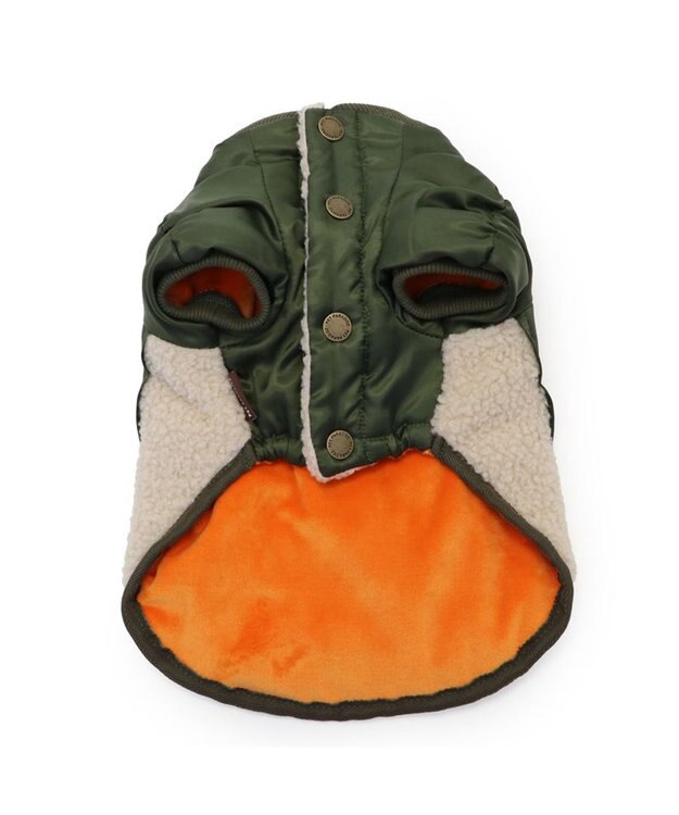 PET PARADISE ペットパラダイス 遠赤外線 ドッキングブルゾン 中型犬 カーキ