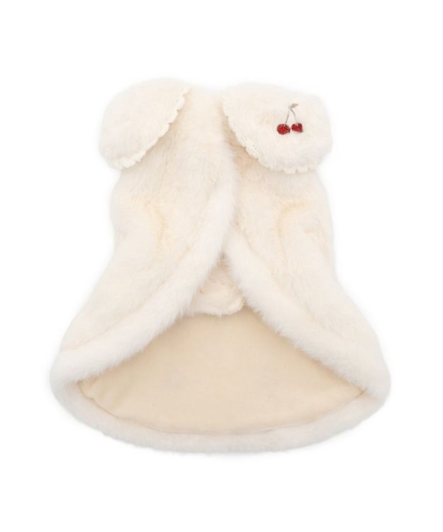 PET PARADISE ペットパラダイス チェリー ポンチョ 《ホワイト 》 中型犬 大型犬 オフホワイト