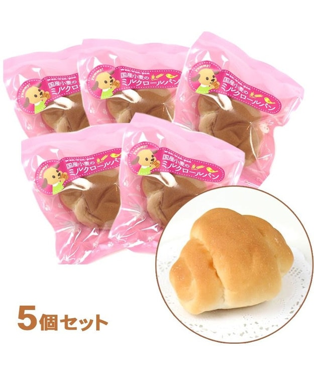 PET PARADISE 犬 おやつ 国産 フード ペットパラダイス 【5個セット】犬 おやつ 国産 ミルク ロールパン | まとめ買い ネット限定 オヤツ 小麦 手作り ドックフード 原材料・原産国