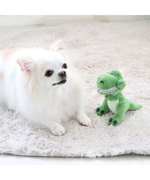 PET PARADISE ディズニー トイ・ストーリー レックス おもちゃ 音が鳴る ぬいぐるみ 緑