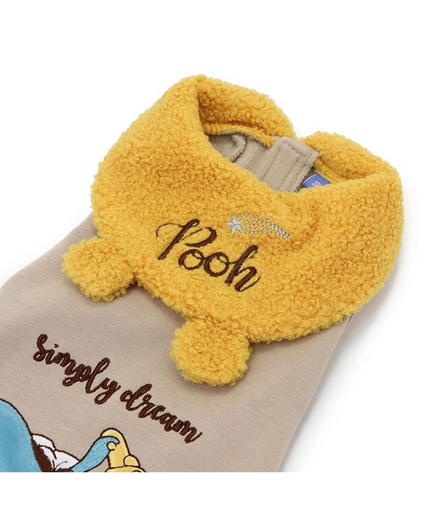 PET PARADISE ディズニー くまのプーさん ドリームトレーナー 耳付き襟 小型犬 黄