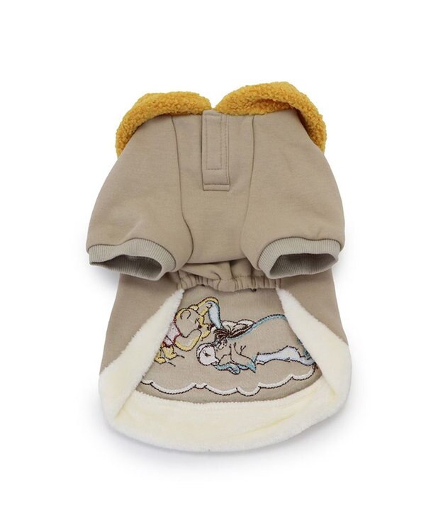 PET PARADISE ディズニー くまのプーさん ドリームトレーナー 耳付き襟 小型犬 黄