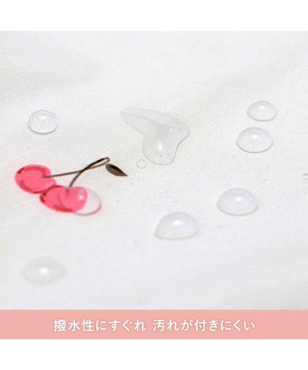 PET PARADISE ペットパラダイス ケープ付き レインコート 《チェリー》 中型犬 大型犬 ホワイト×レッド