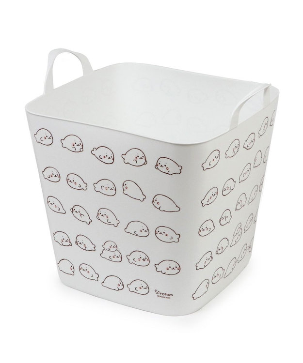 Mother garden しろたん いっぱい柄 マルチバスケット -
