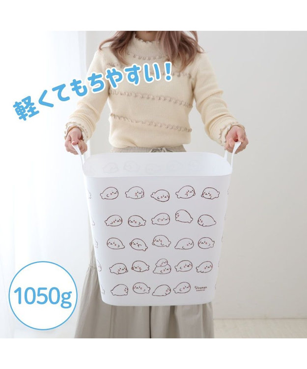 Mother garden しろたん いっぱい柄 マルチバスケット -