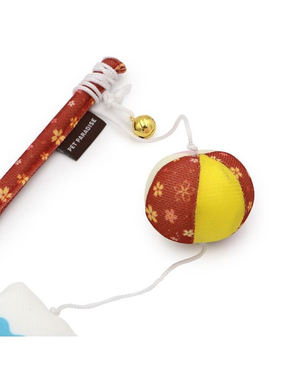 PET PARADISE ペットパラダイス キャット  和だるま 猫じゃらし レッド