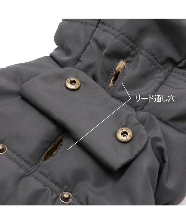 PET PARADISE ペットパラダイス 防寒フード付コート 小型犬 ブラック