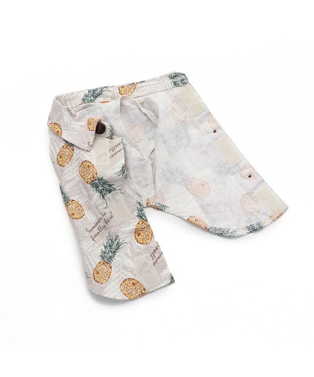 PET PARADISE パイナップル柄 アロハシャツ 【小型犬】 ベージュ