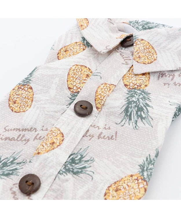 PET PARADISE パイナップル柄 アロハシャツ 【小型犬】 ベージュ