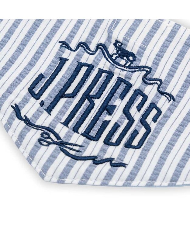 PET PARADISE J.PRESS クールバンダナ 《ストライプ柄》 中型犬 ライトブルー