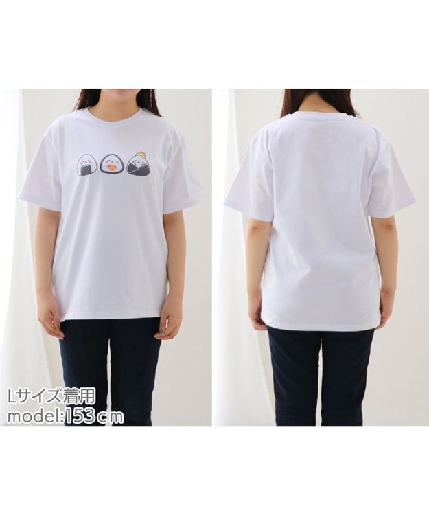 Mother garden しろたん Tシャツ 半袖  《おにぎり柄》 ユニセックス おにぎり柄
